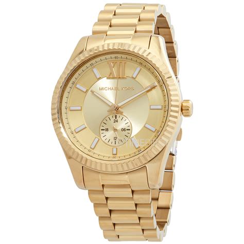 michael kors lexington gold watch